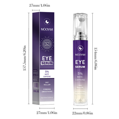 MOOYAM Sérum Contour des Yeux 360° – Anti-Cernes & Anti-Poches à la Caféine